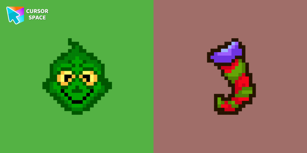 Grinch Pixel cursor