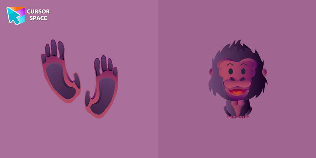 Happy Gorilla cursor