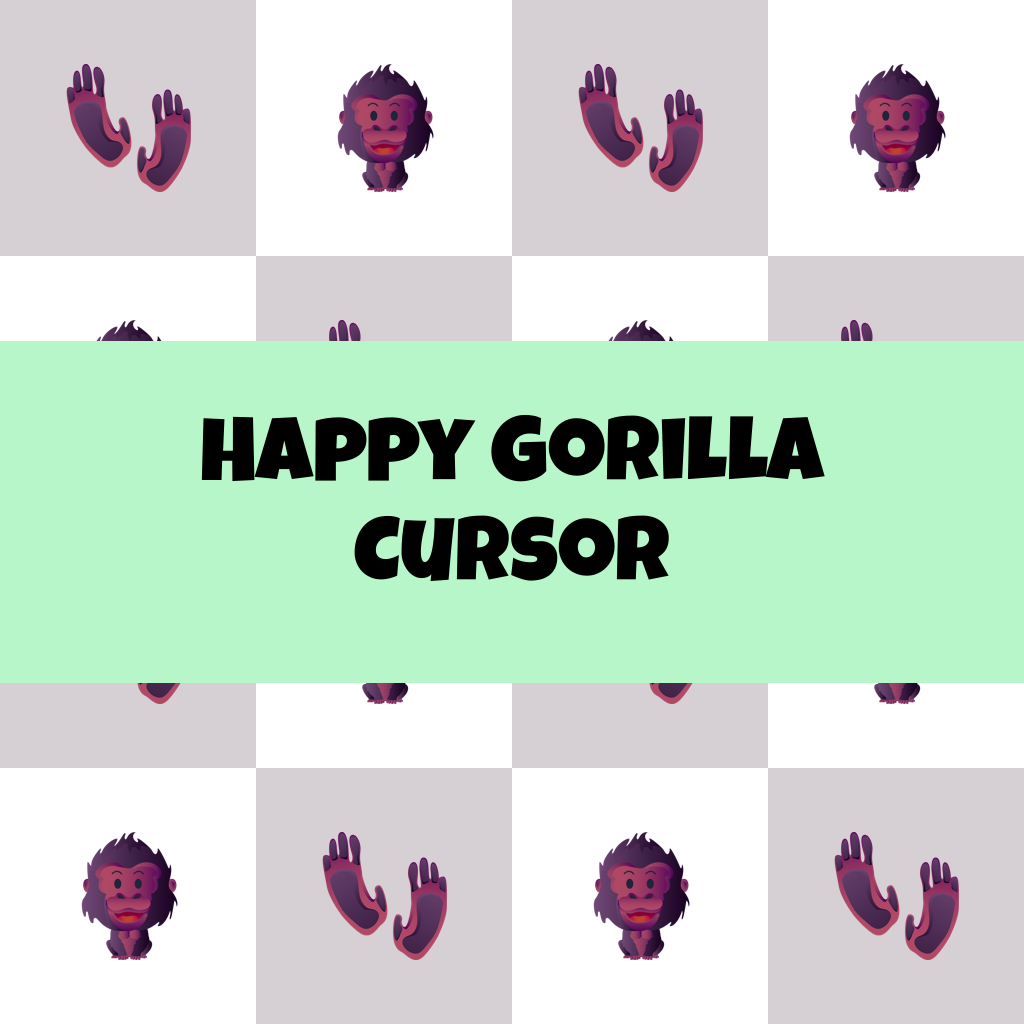 Preview Happy Gorilla cursor custom cursor pack
