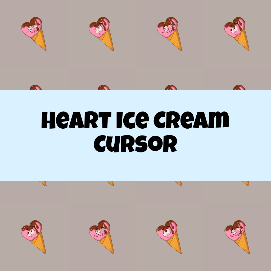 Preview Heart Ice Cream cursor custom cursor pack