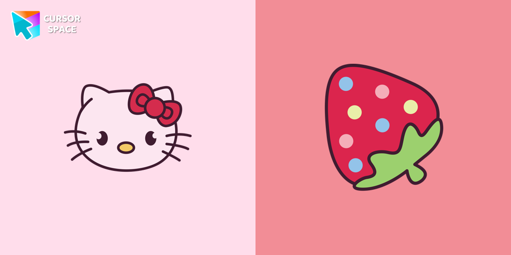 Hello Kitty and Strawberry cursor