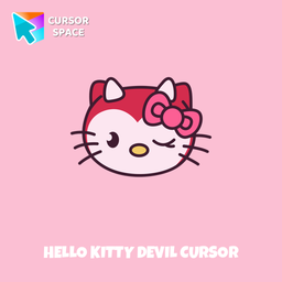 Hello Kitty Devil cursor arrow cursor