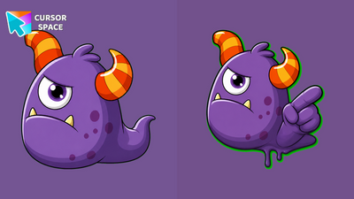 Horned Slug Monster Cursor
