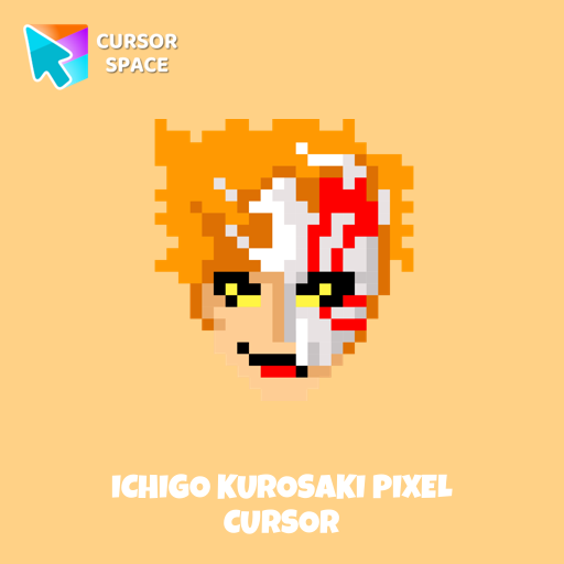 Ichigo Kurosaki Pixel cursor arrow cursor