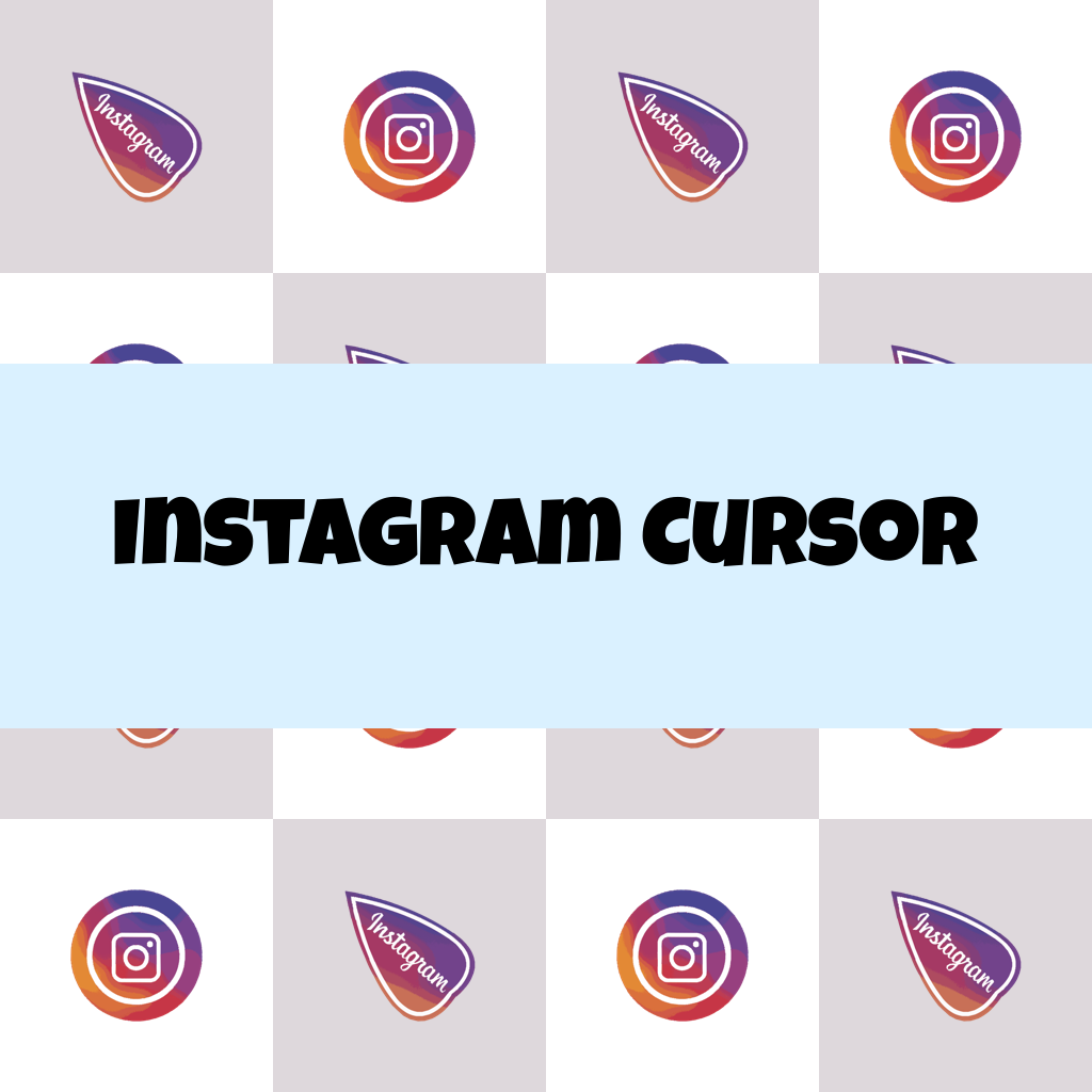 Preview Instagram cursor custom cursor pack