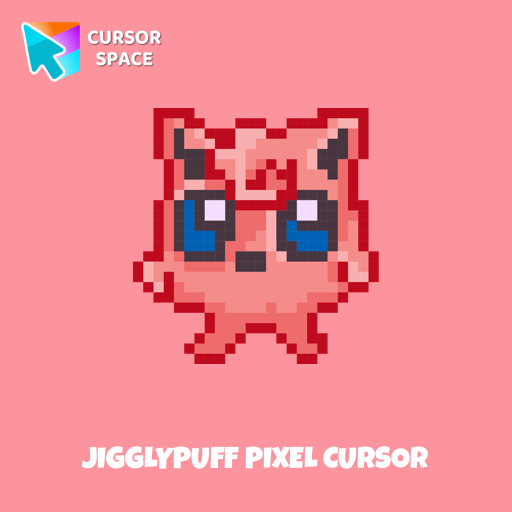 Jigglypuff Pixel cursor arrow cursor