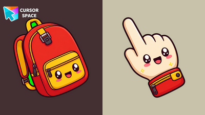 Kawaii Backpack Cursor