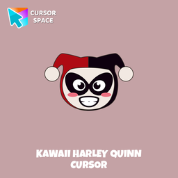 Kawaii Harley Quinn cursor arrow cursor