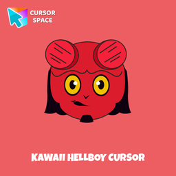 Kawaii Hellboy cursor arrow cursor
