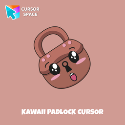 Kawaii Padlock cursor arrow cursor