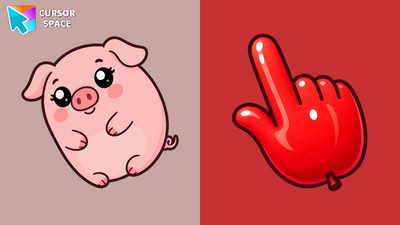 Kawaii Pig Cursor