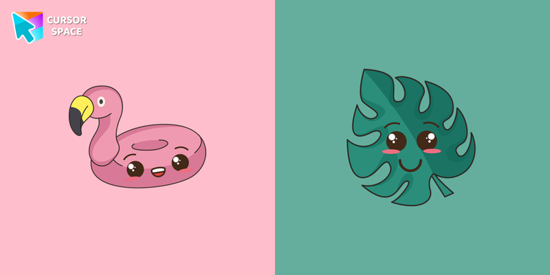 Kawaii Pink Flamingo cursor