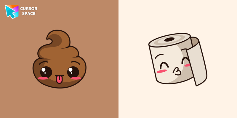 Kawaii Poo cursor