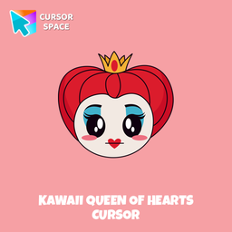Kawaii Queen of Hearts cursor arrow cursor