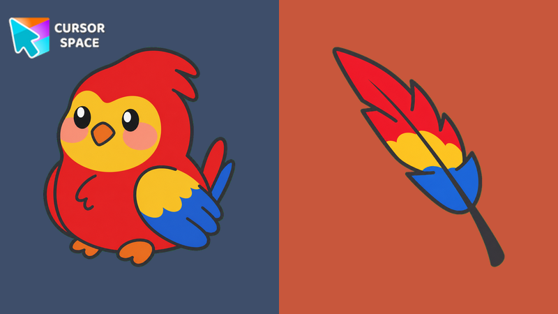 Kawaii Scarlet Macaw Cursor