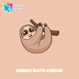 Kawaii Sloth cursor arrow cursor