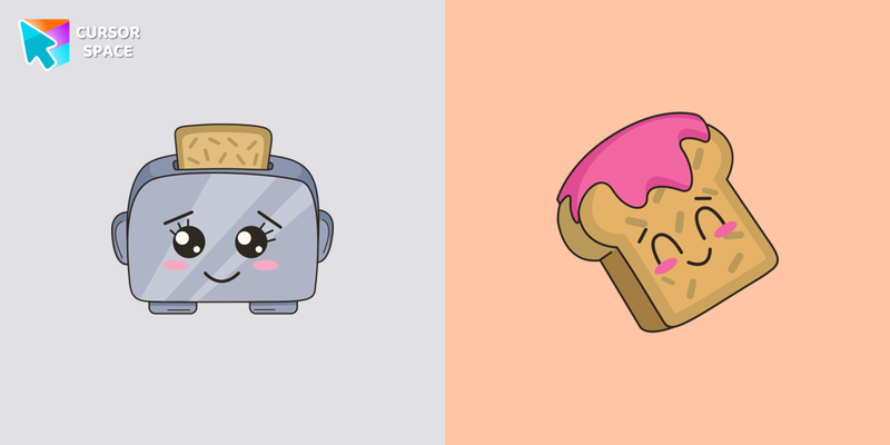 Kawaii Toaster cursor