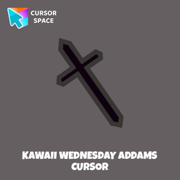Kawaii Wednesday Addams cursor pointer cursor