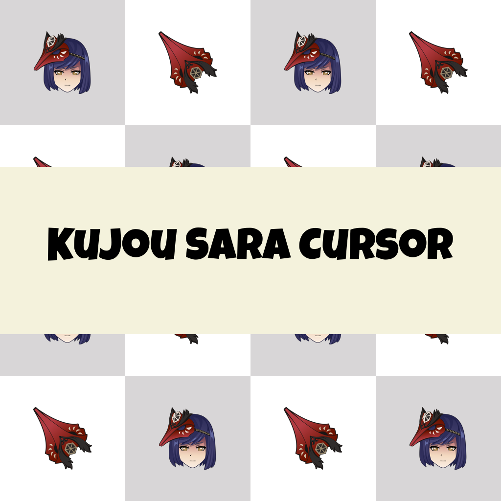 Preview Kujou Sara cursor custom cursor pack