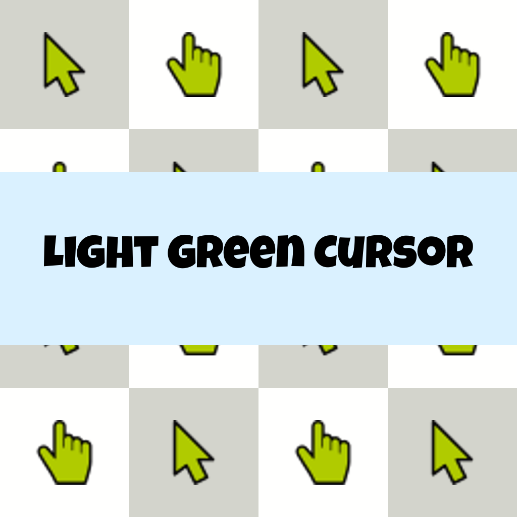 Preview Light Green Cursor custom cursor pack