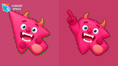 Magenta Chomp Monster Cursor