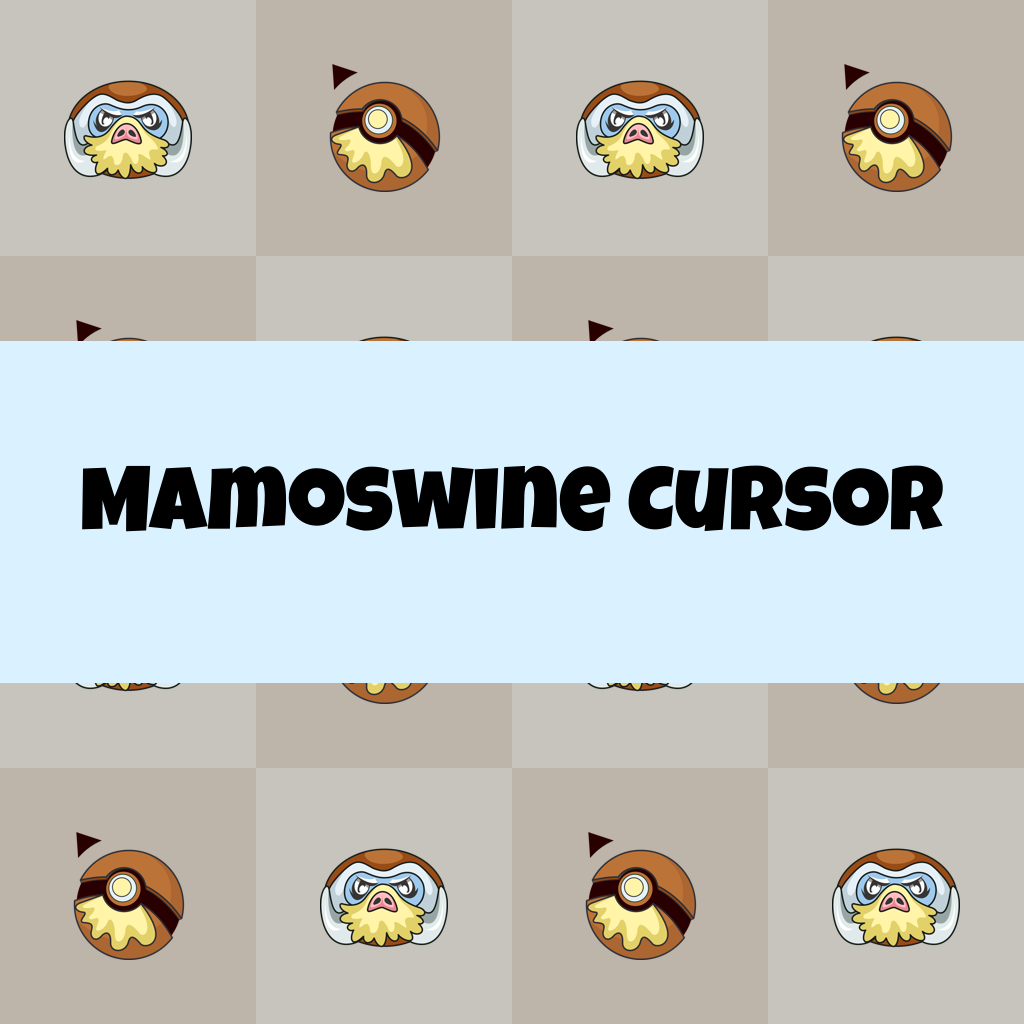 Preview Mamoswine cursor custom cursor pack
