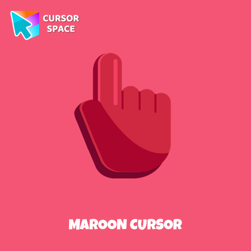 Maroon cursor pointer cursor
