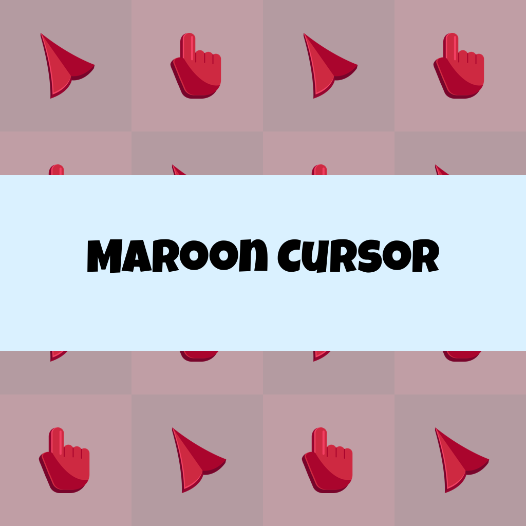 Preview Maroon cursor custom cursor pack
