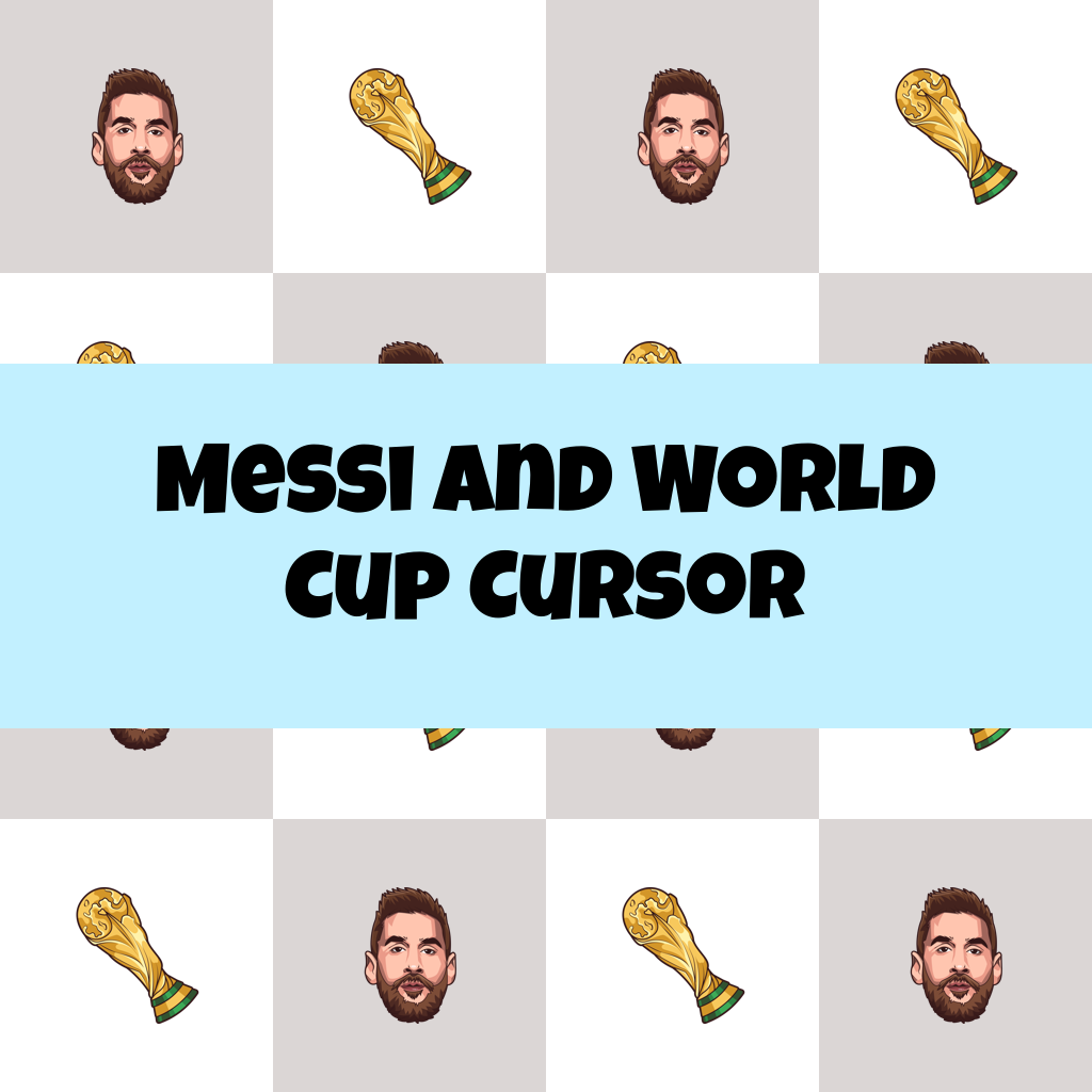 Preview Messi and World Cup cursor custom cursor pack