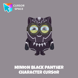 Minion Black Panther Character cursor arrow cursor
