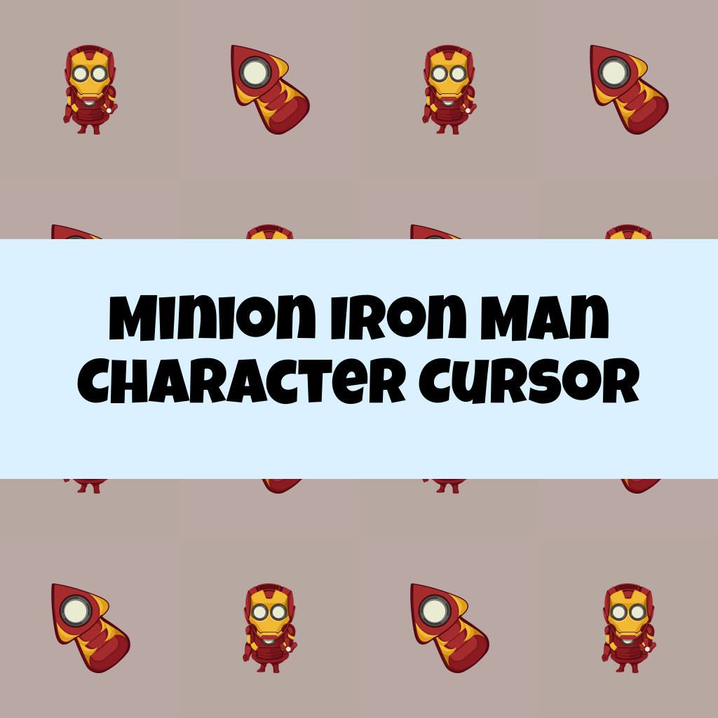 Preview Minion Iron Man Character cursor custom cursor pack