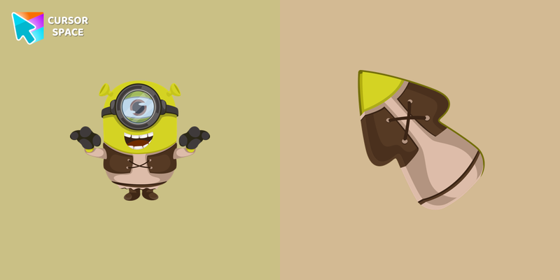 Minion Shrek Character cursor