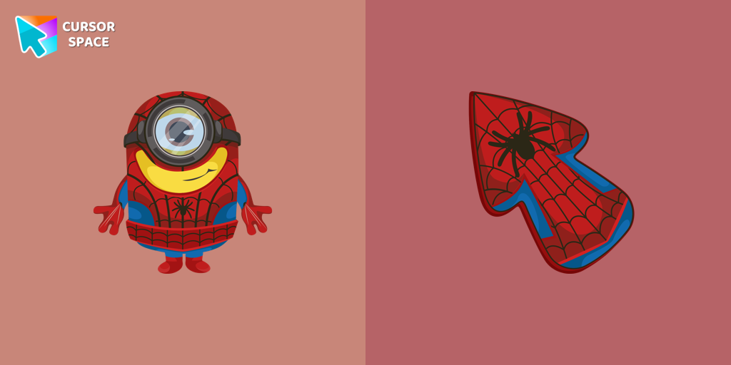 Minion Spider-Man Character cursor