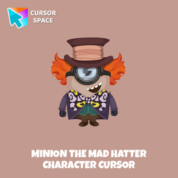 Minion The Mad Hatter Character cursor arrow cursor