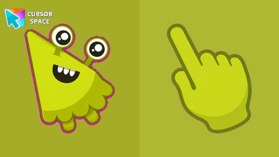 Mint Stalk Monster Cursor