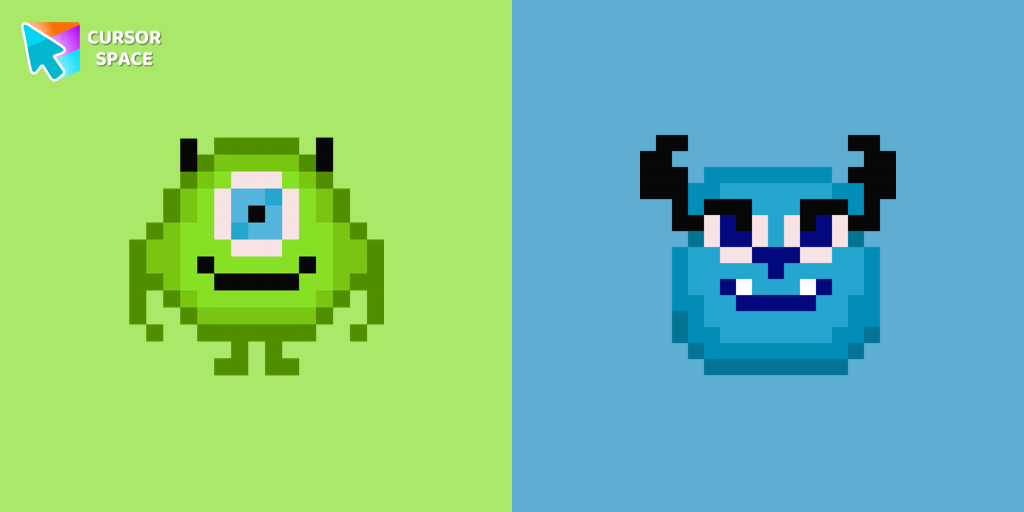 Monsters Pixel cursor