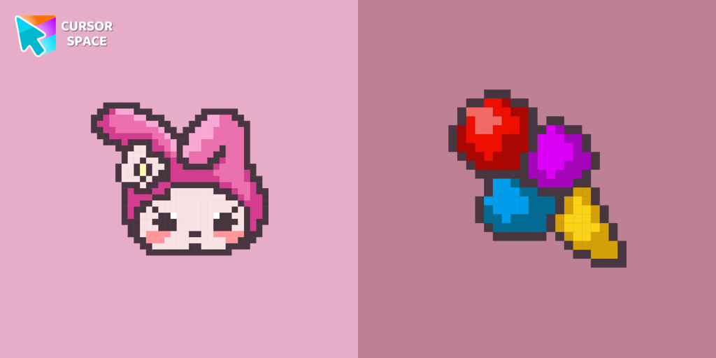 My Melody Pixel cursor