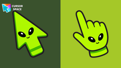 Neon Alien Cursor