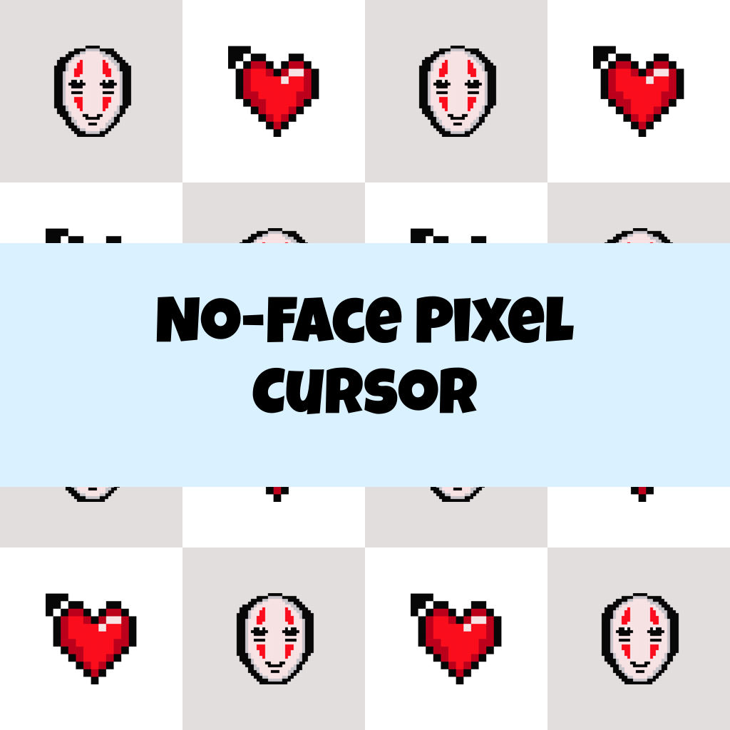 Preview No-Face Pixel cursor custom cursor pack