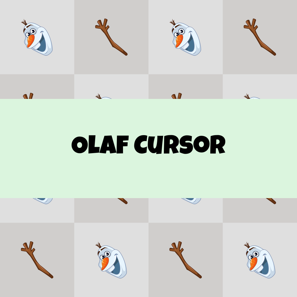 Preview Olaf cursor custom cursor pack