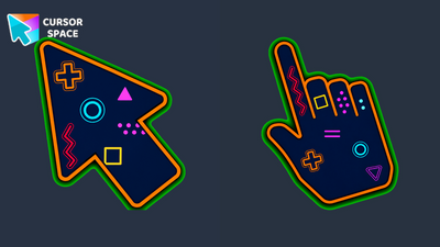 Orange Game Cursor