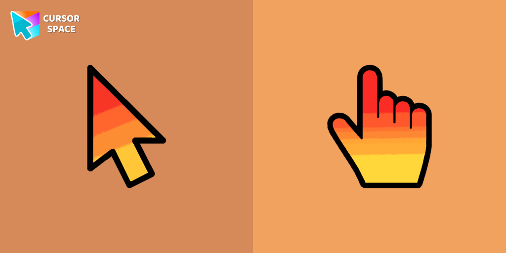 Orange gradient cursor