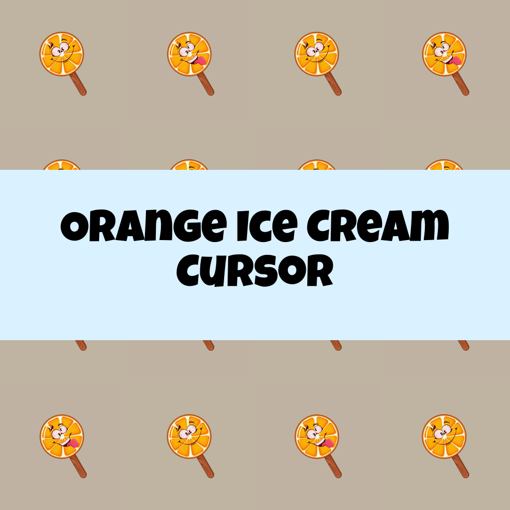 Preview Orange Ice Cream cursor custom cursor pack