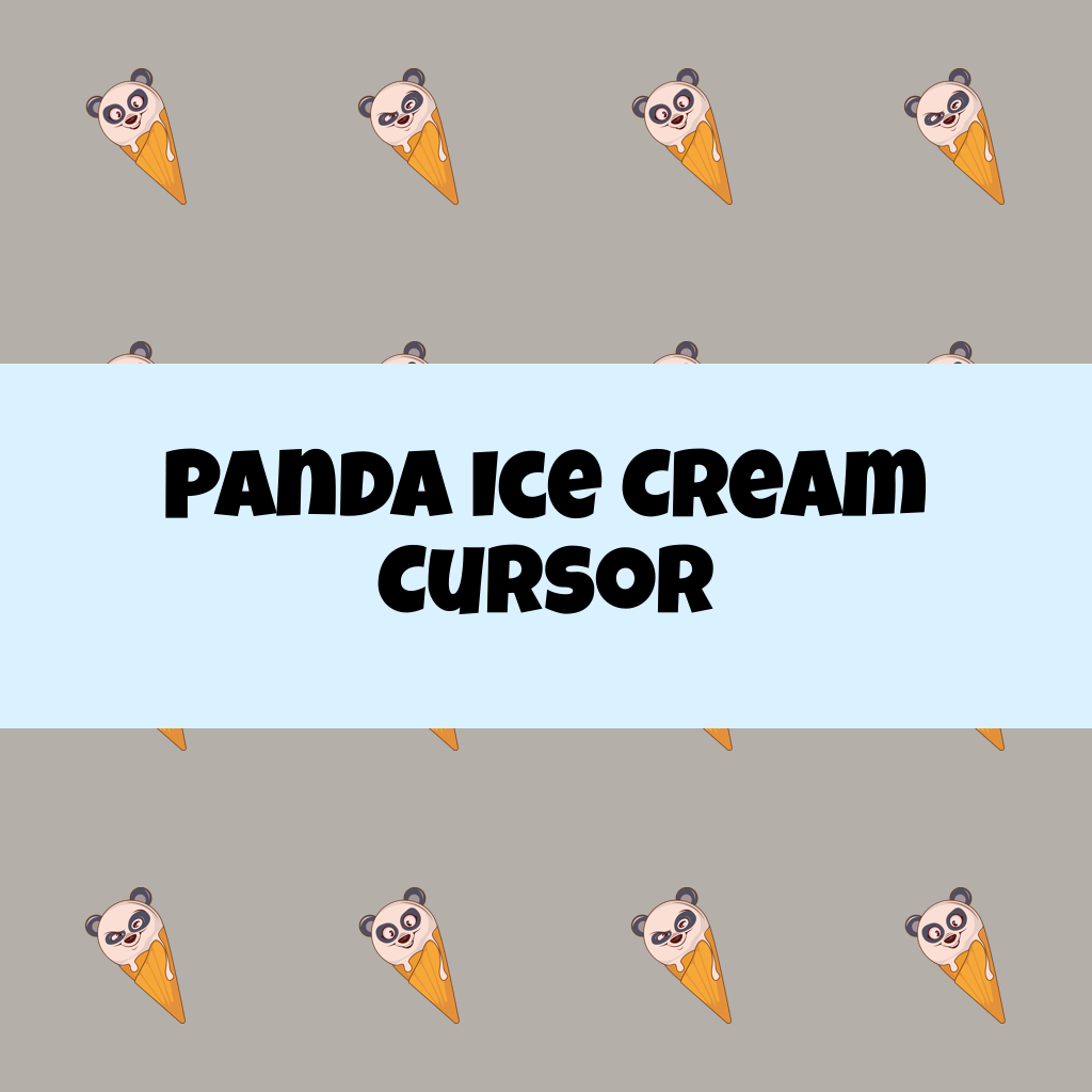 Preview Panda Ice Cream cursor custom cursor pack