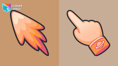 Peach Comet Cursor