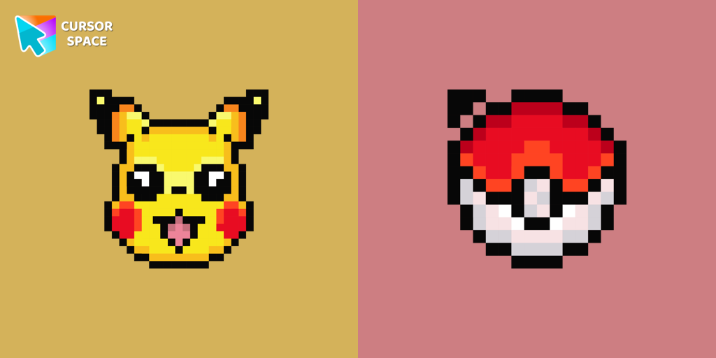 Pikachu Pixel cursor