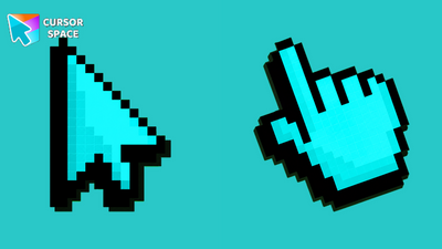 Pixel Cyan Cursor