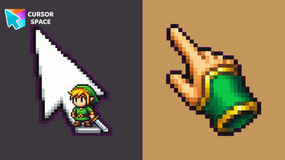 Pixel Hero Sword Animated Cursor
