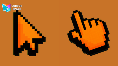 Pixel Orange Cursor