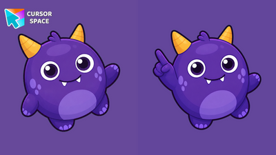 Plum Horn Monster Cursor